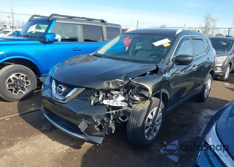 2016 Nissan Rogue Sv from USA, damaged, VIN KNMAT2MV1GP693031